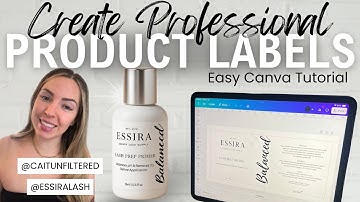 Design Luxury Product Labels in Canva | My Exact Process for Small Business Branding