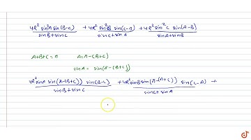 `(a^2sin(B-C))/(sinB+sinC)+(b^2sin(C-A))/(sinC+sinA)+(c^2sin(A-B))/(sinA+sinB=0)`