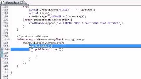 Intermediate Java Tutorial   46   Displaying Messages in the Chat Window