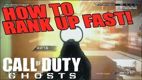 Fastest Way to Rank Up In Call Of Duty Ghosts (Tips) Cranked Gameplay