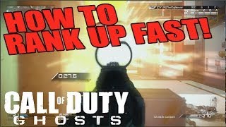 Fastest Way to Rank Up In Call Of Duty Ghosts (Tips) Cranked Gameplay
