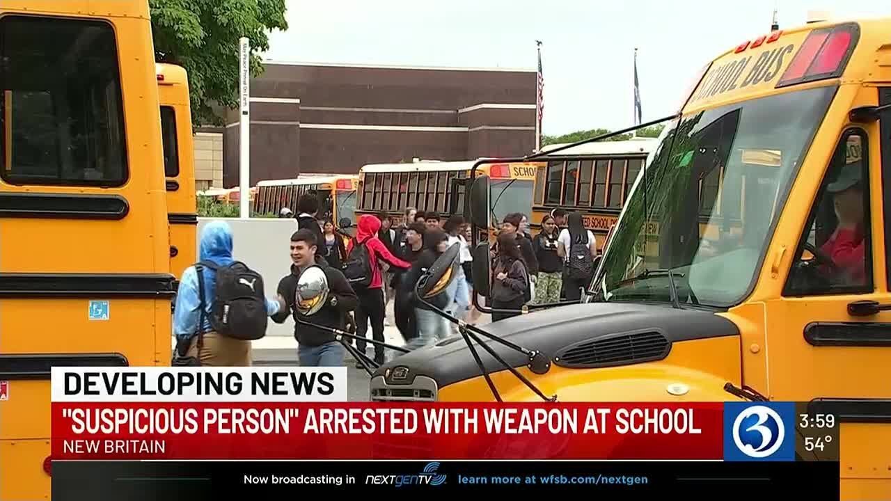 Suspicious person arrested after approaching high school with weapon ...