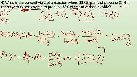 3.7 Practice- Limiting Reactants and percent yield
