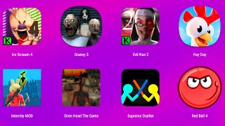 Ice Scream 4, Granny 3, Evil Nun 2, Hay Day, Intercity Piggy Mod Siren Head,Android,ios, gameplay screenshot 5