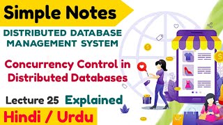 Lecture 25 | Concurrency Problems and Concurrency Controls in Distributed Database systems in Hindi