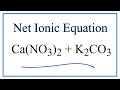 Net Ionic Equations and Spectator Ions
