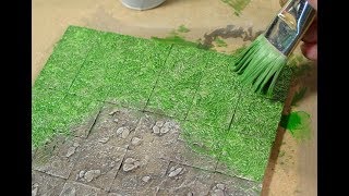 Painting Grass Dirt and Rock
