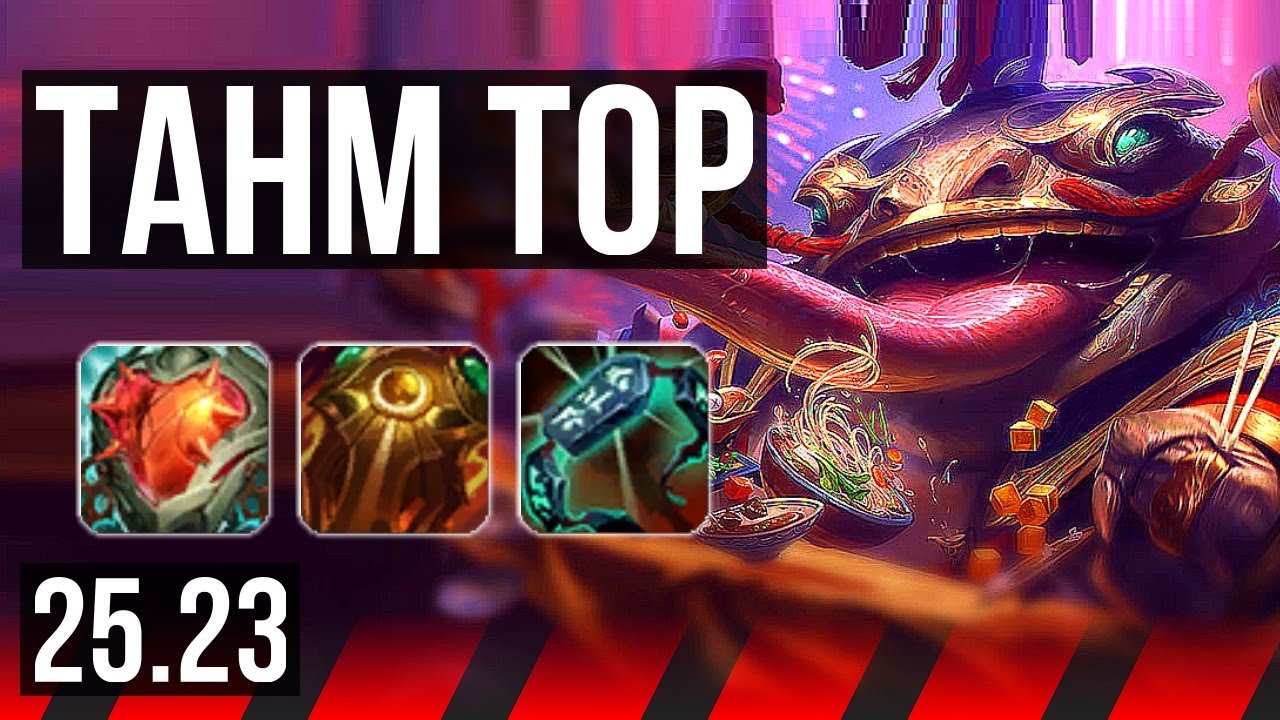 TAHM KENCH vs NASUS (TOP) | 3300+ games | KR Master | 25.23