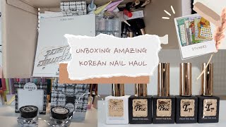 Unboxing $700+ Korean Nail Haul - EP2 [F-Gel] [Tiny Korea] [1st Street] [Jin B]