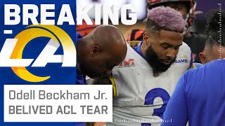 Breaking News: Odell Beckham Jr. is Believed to have Torn ACL in Super Bowl LVI
