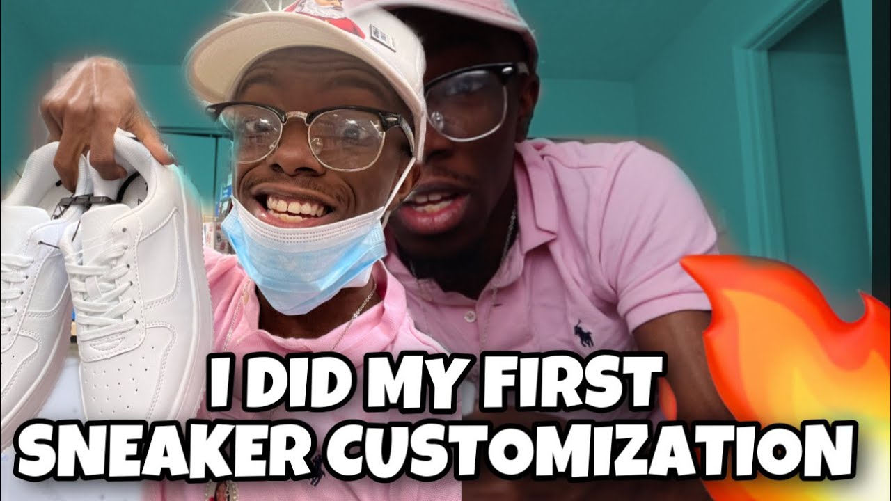 I CUSTOMIZED MY FIRST PAIR OF SHOES !!! - YouTube