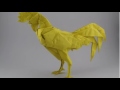 Creating Of Rooster By Satoshi Kamiya 折り紙のオンドリ神谷哲史 Creating Of Rooster By Satoshi Kamiya 折り紙のオンドリ神谷哲史