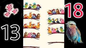 Bird Shot Color Puzzle Game Level 13 to 18 || Android Mob Game || Puzzle Game
