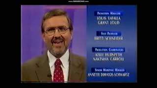 Jeopardy Full Credits Roll September 23, 2002