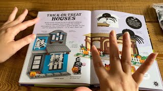 ASMR Flipping Through Lego Halloween Ideas book ~ Soft Spoken ~ Building a spooky Lego scene screenshot 4