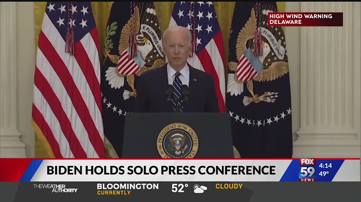 Biden holds solo press conference
