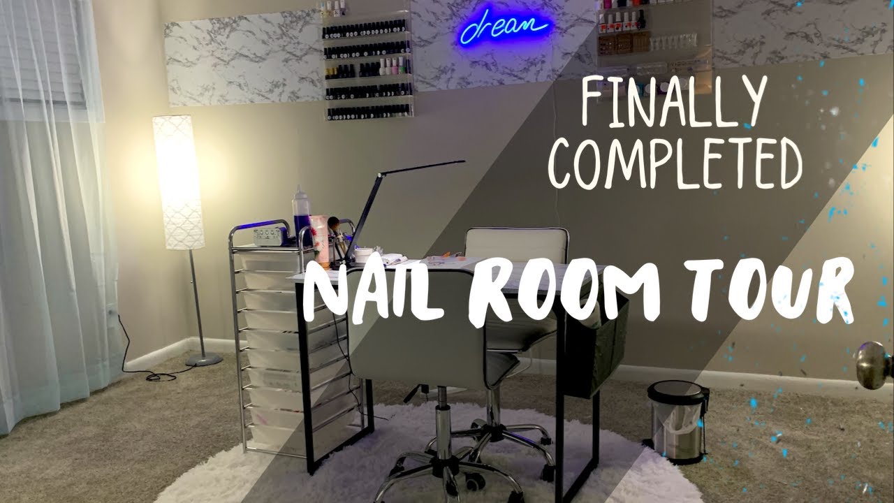 COMPLETED NAIL ROOM TOUR! |Self Made Nailz