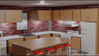 3D Modeled 80s Style Kitchen by LousyNine 29 views 2 years ago 20 seconds