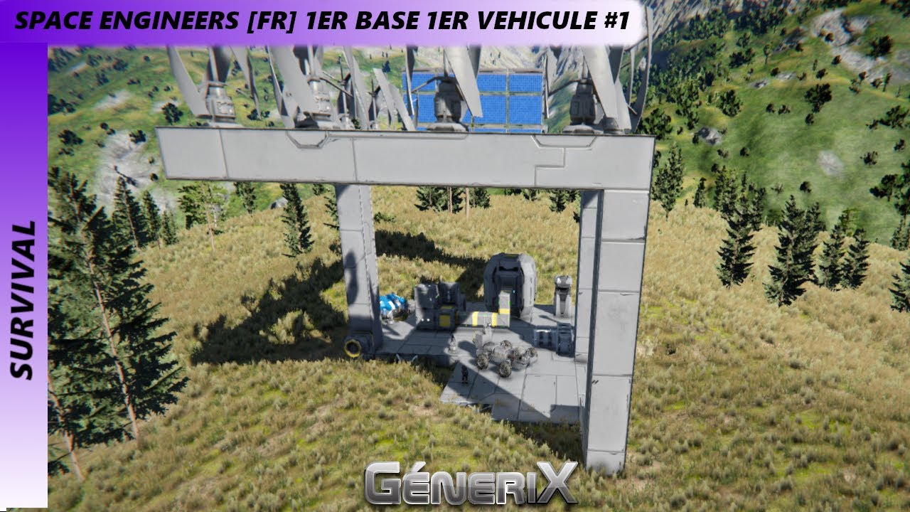 SPACE ENGINEERS [FR] 1ER BASE 1ER VEHICULE #1 - YouTube