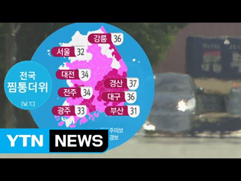 [날씨] 전국 대부분 폭염 특보...경기·영서 소나기 / YTN