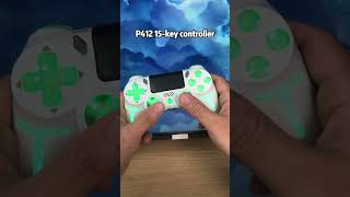 GAMINJA RGB Light Wireless Game Controller For PS4 PS3 Console Computer PC LED Blue