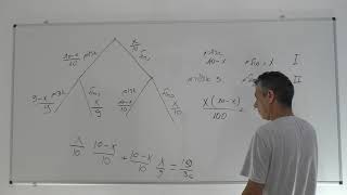 פתרון בגרות 581 קיץ 2017 מועד ב שאלה 3 -הסתברות עץ