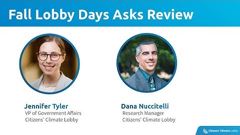 #CCL2025 Fall Conference: Lobby Week Asks and Opportunities