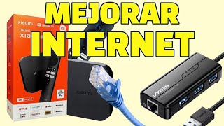 Mejorar aumentar velocidad internet Xiaomi TV Box S 2nd Gen Conectar Cable Ethernet LAN Hub Ugreen