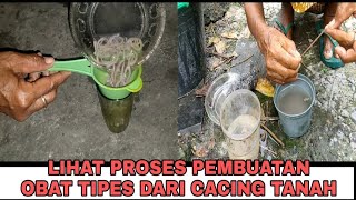 Membuat obat tipes dari cacing tanah