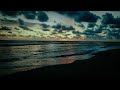 Beautiful Winter Sunset by the Ocean| Relaxing Waves &amp; Golden Sky