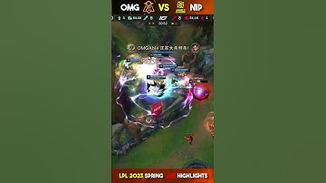 OMG vs NIP - Game 1 Highlights | Week 7 Day 3 LPL Spring 2023 | #leagueoflegends #shorts #lpl