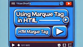 Using Marquee tag in Html with bgcolor blue#shorts