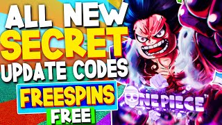 ALL NEW *FREE FRUIT SPINS* UPDATE CODES in A ONE PIECE GAME CODES! (Roblox A 0ne Piece Game Codes)
