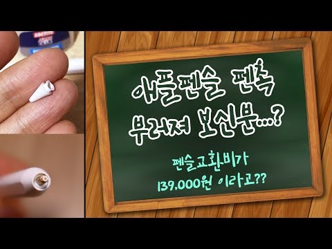 [정보공유]애플펜슬 펜촉 부러져 보신분..? / 수렁에서 건진 애플펜슬 /  펜슬교환비용 139,000원이라니 / 애플펜슬 유상수리