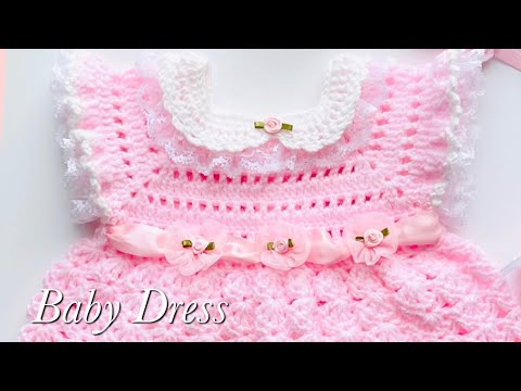 Easy crochet baby dress, crochet baby frock in various sizes CROCHET BABY SET @Crochet For Baby