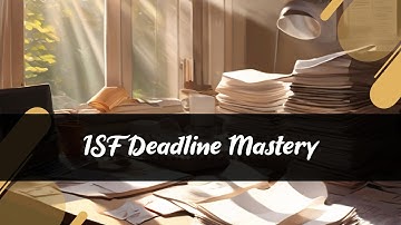 Master Deadlines: Your Ultimate ISF Timing Guide!