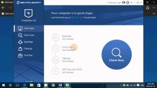 Windows 10 Qihoo 360 Total security antivirus test and observations february 2016 screenshot 2