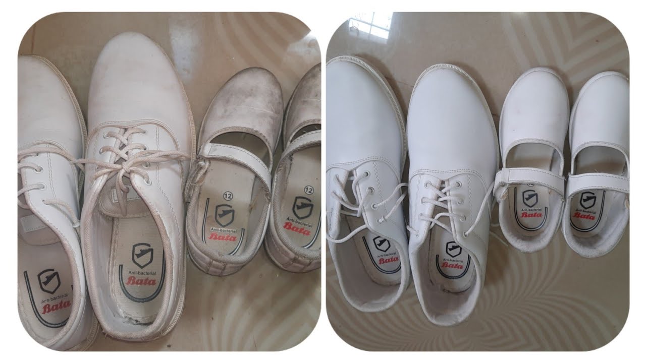White shoe cleaning/ How to polish white shoes YouTube