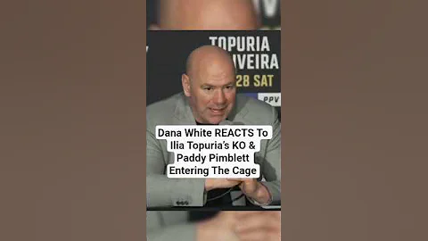 Dana White REACTS to Ilia Topuria’s KO & Paddy Pimblett entering the cage #ufc317 #iliatopuria #mma