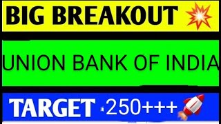 UNION BANK OF INDIA SHARE LATEST NEWS TODAY/UNION BANK SHARE TARGET/UNION BANK SHARE ANALYSIS