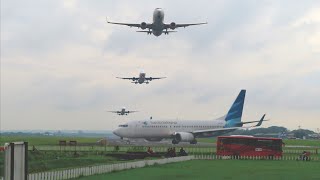 Bandara Adi Soemarmo Solo, Nonton Aktifitas Pesawat Terbang Saat Landing dan Take Off 2021
