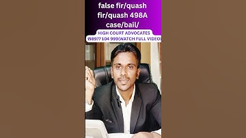 how to save from false 498a case/how many days it will take to quash fir/nri/high court advocate