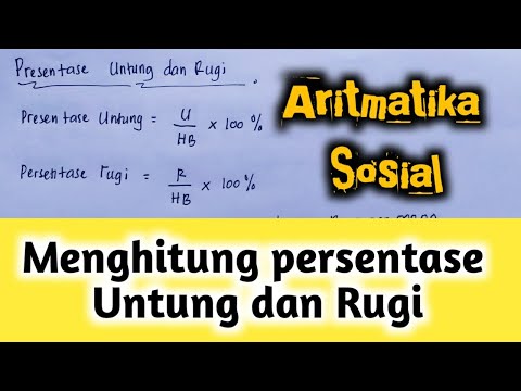 Matematika kelas 7 | #AritmatikaSosial Cara menghitung Persentase Untung dan Rugi