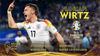 BALLON D'OR 2024 - FLORIAN WIRTZ MADE HISTORY AT EURO 2024 - EURO 2024 GOLDEN MOMENTS