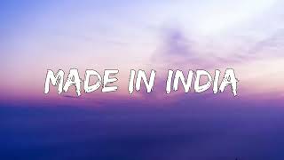 Video thumbnail of "Made In India  -  Alisha Chinai  (Lyrics )"