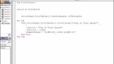 Edit Recorded Excel Pivot Table Macro
