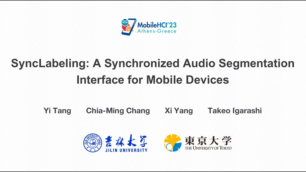 SyncLabeling [MobileHCI 2023] - YouTube