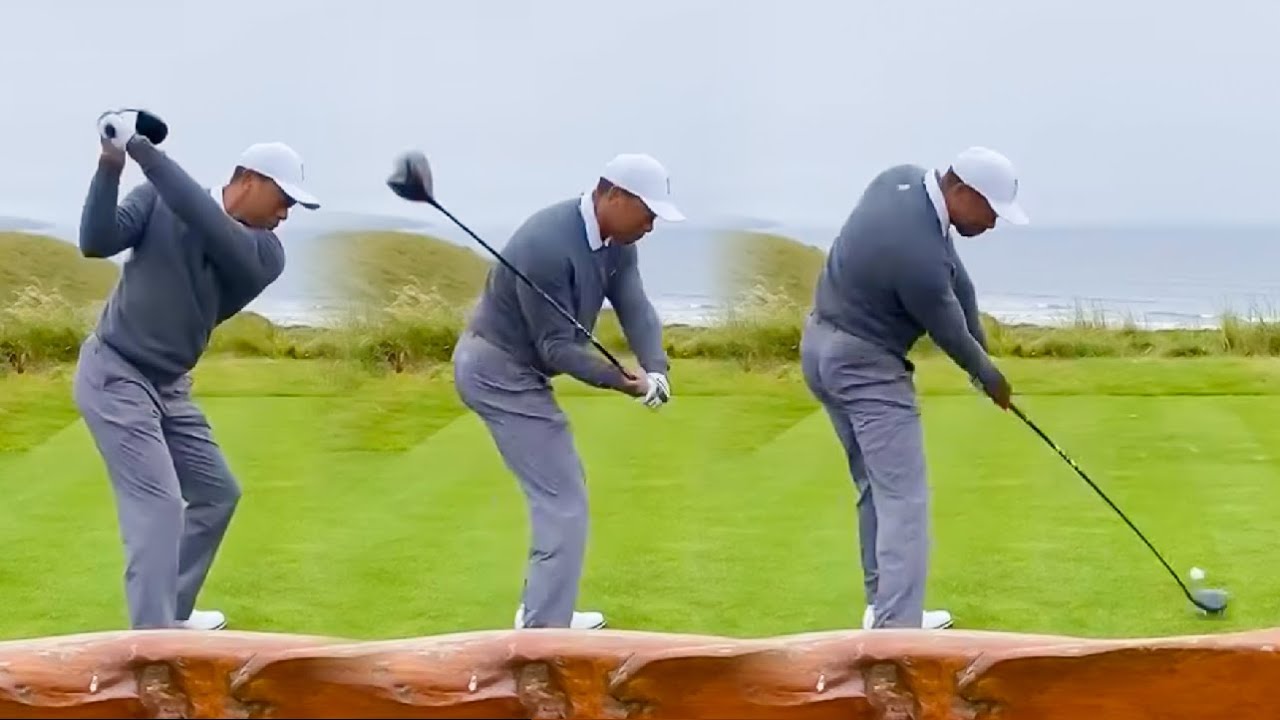Tiger Woods Driver Swing SLOW MOTION The Open Championship St