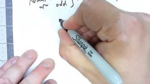 Abstract Algebra 5.5: Even and Odd Permutations