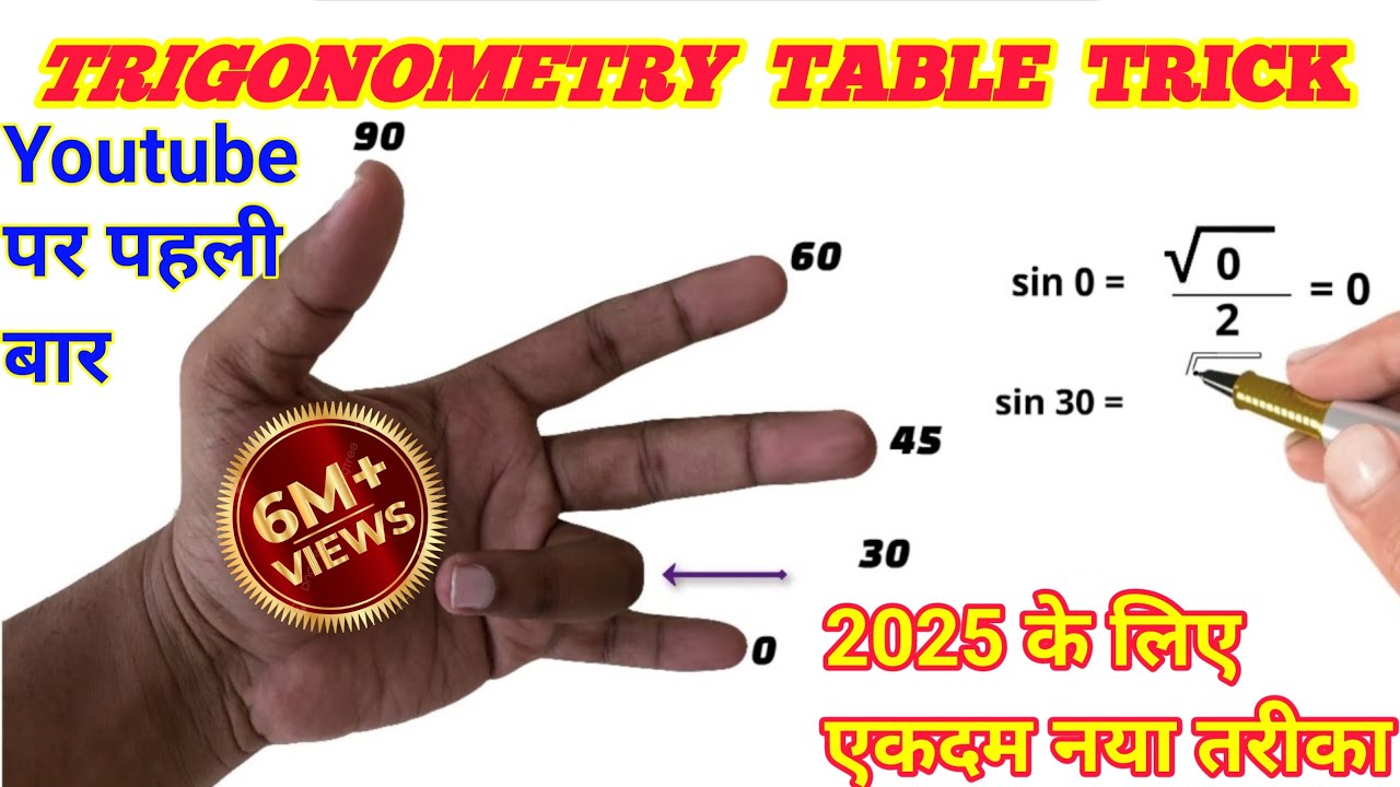 Trigonometry | Trigonometry Class 10 | Trigonometry Table Trick ...